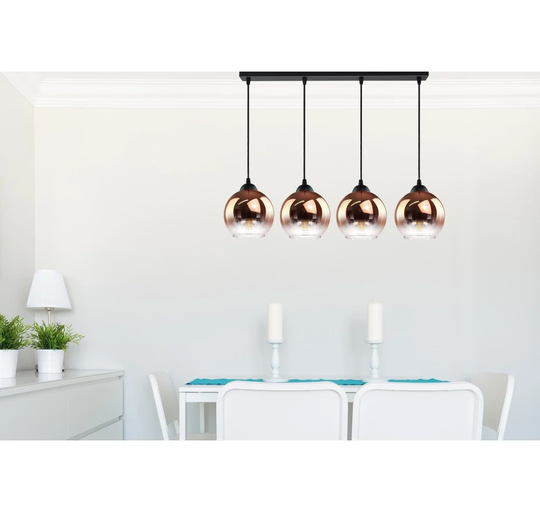 Swenson 4 - Light Kitchen Island Globe Pendant