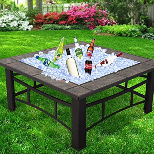 Dovercliff Steel Charcoal/Wood Burning Fire Pit