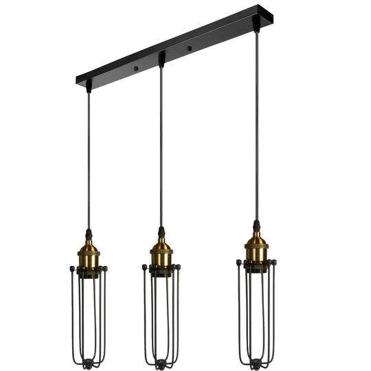 Bedard 3-Light Kitchen Island Cylinder Pendant