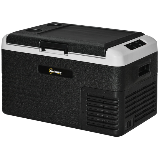 Outsunny 30L Car Refrigerator 12V Portable Freezer for Camping