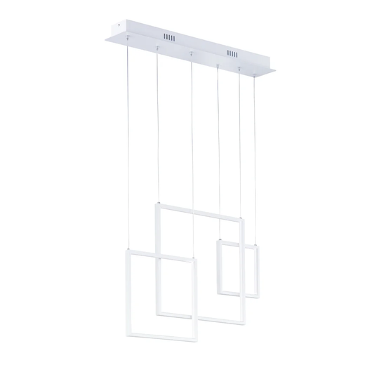 Keeva 1 - Light Kitchen Island Square/Rectangle LED Pendant