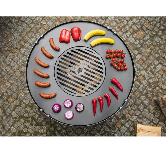 Cooking Plate With Grill For Steel Brazier Diameter 82 Cm