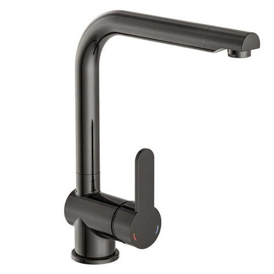 SCHÜTTE Sink Mixer with High Spout High Gloss Graphite Tap Faucet Kitchen