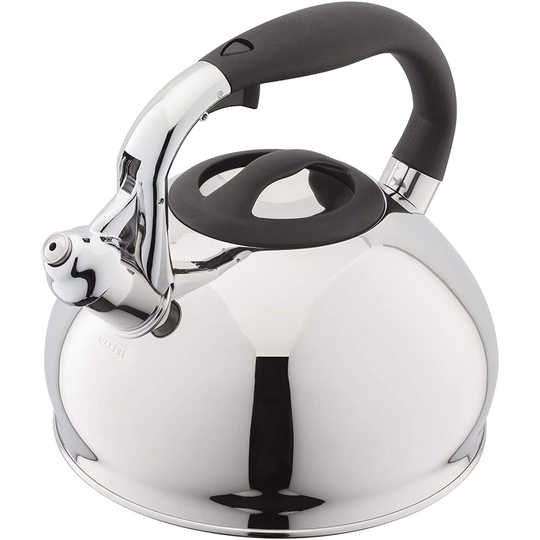 Judge JQ04 Large Stovetop Whistling Kettle 3L for Gas Stove or Induction Hob Stainless Steel - 25 Year Guarantee