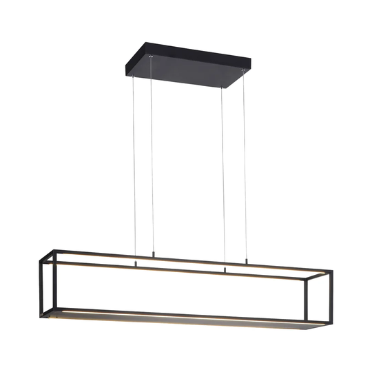 Cassundra 4-Light Kitchen Island Rectangle LED Pendant