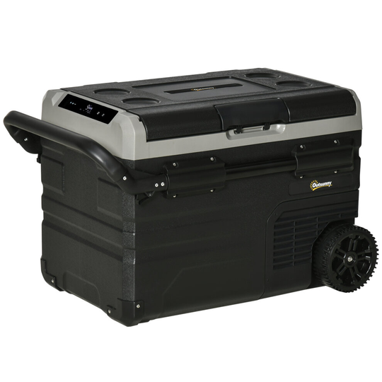 Outsunny 40L Car Refrigerator 12V Portable Freezer w/ Inner LED Light