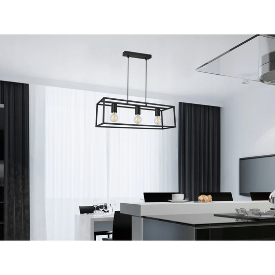 Buzzell 3 - Light Kitchen Island Rectangle Pendant