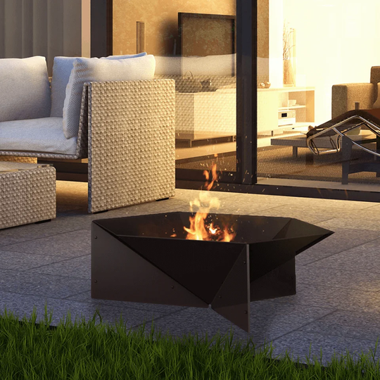 Portable Outdoor Wood-Burning, 3 Mm Thick Steel Fire Pit Gamma