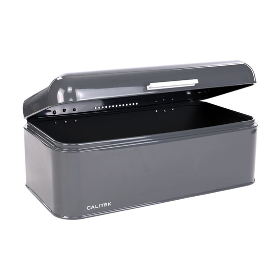 (Grey) Calitek Vintage Style Kitchen Counter Bread Bin