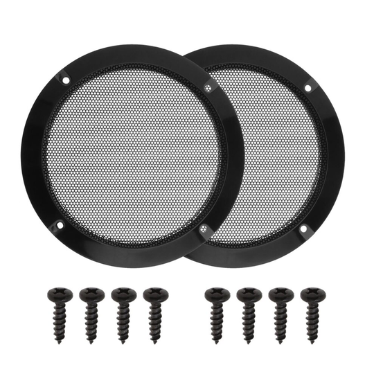 2PCS Loudspeaker Grille Decoration Cover Case for 5 Inches Car Subwoofer Speaker