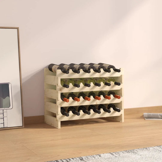 Belfry Kitchen Wine Rack 65X29x46 Cm Solid Wood Pine