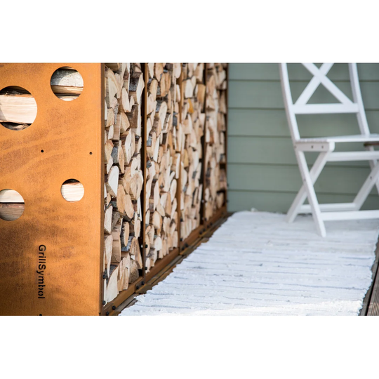 240Cm W x 74Cm D Metal Log Store