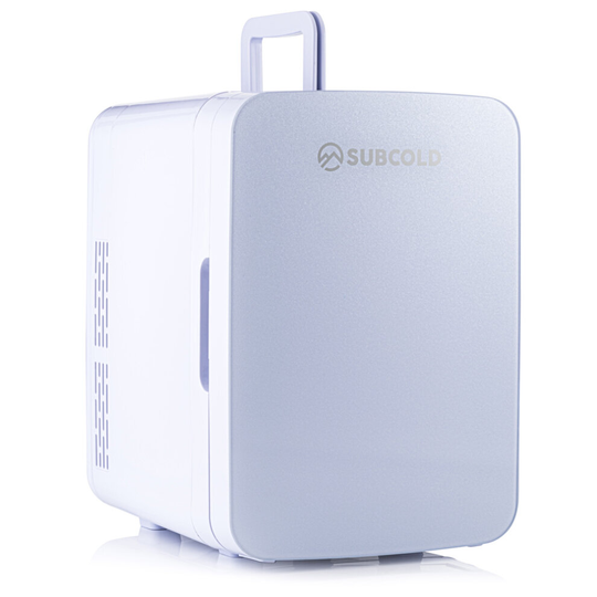 Subcold Ultra 10 Mini Fridge Cooler & Warmer - White | 10L capacity | Compact, Portable and Quiet | AC+DC Power Compatibility