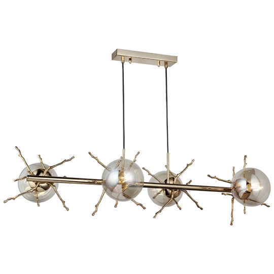 Lumeno 4 - Light Kitchen Island Linear Pendant