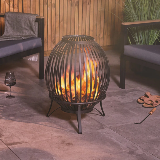 67Cm H x 49Cm W Steel Wood Burning Outdoor Fire Pit