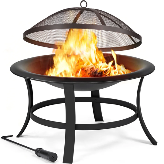 Giacob 56Cm H x 73.5Cm W Iron Outdoor Fire Pit