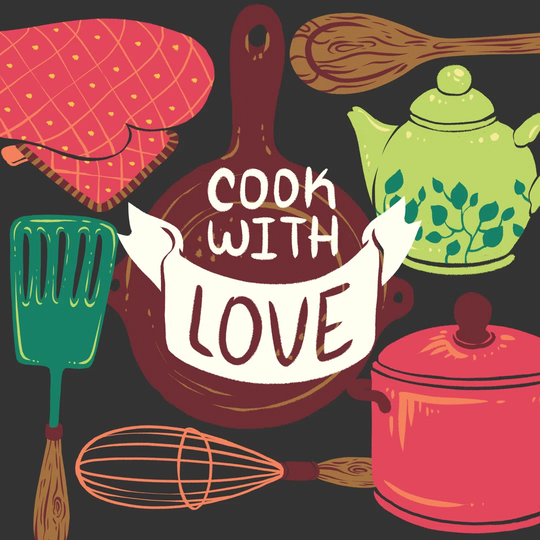 Eat Fresh Utensils by Cleonique Hilsaca - Unframed Graphic Art Print on Canvas
