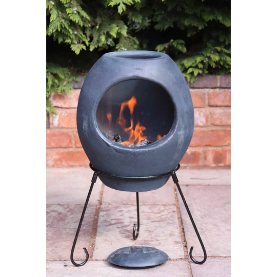 Ellipse Extra Large Mexican Clay Chimenea