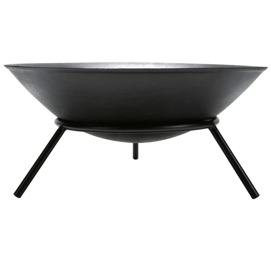 Perel Fire Bowl 56 x 26cm Black