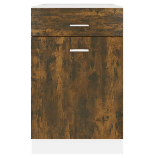 Borough Wharf Drawer Bottom Cabinet Brown Oak 50X46x81,5 Cm Engineered Wood