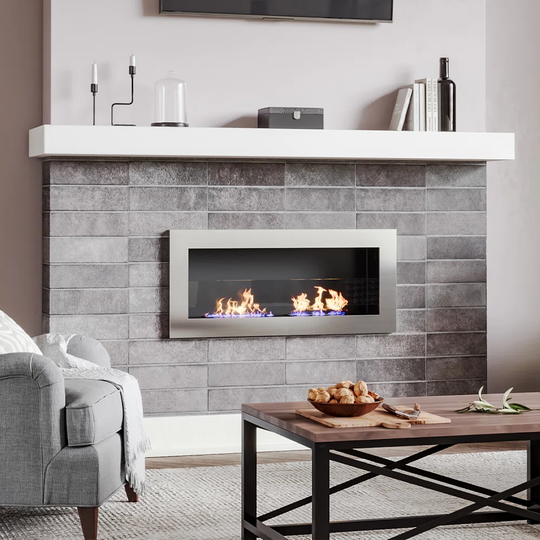90Cm W Ethanol Fire