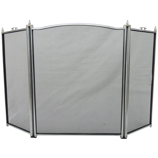 Denton 3 Panel Steel Fireplace Screen