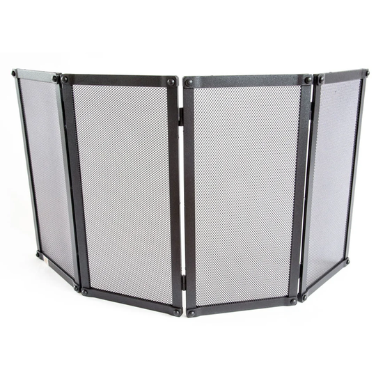 Victor 4 Panel Iron Fireplace Screen