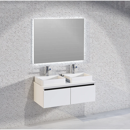 Rebello Bathroom 1000mm Wall Hung Double Vanity Unit