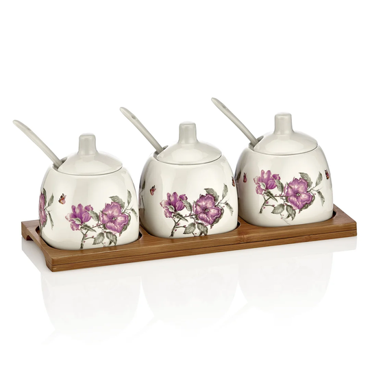 3-Jar Free-Standing Spice Rack