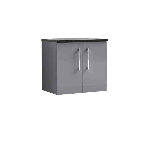 605mm Wall Hung Single Vanity with Worktop