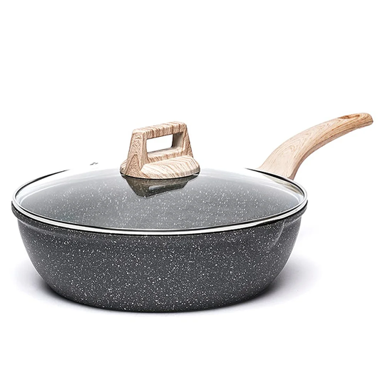 24Cm Non-Stick Frying Pan with Lid