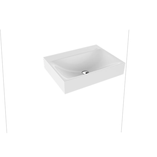White Metal Reactangle Wall Hung Basin Bathroom Sink