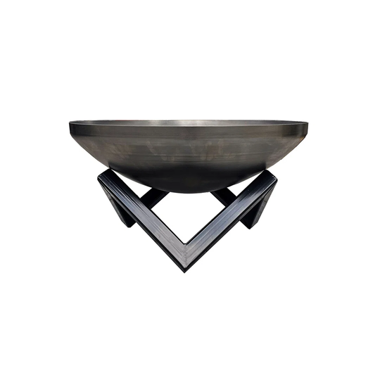 Bulle 35Cm H x 60Cm W Stainless Steel Wood Burning Outdoor Fire Pit