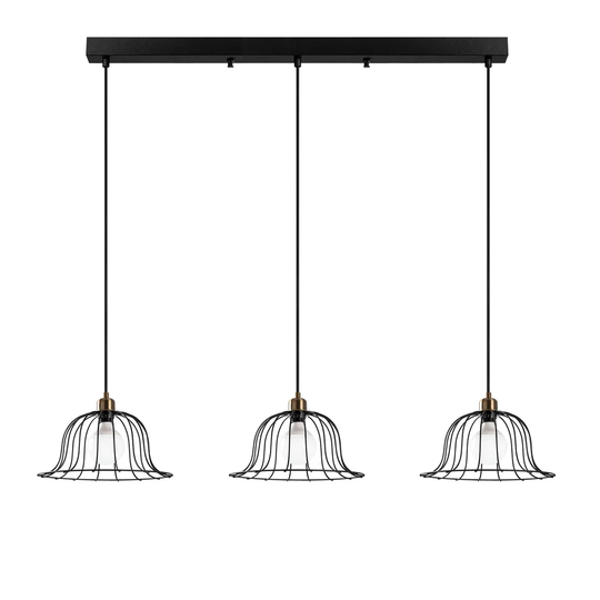 Huckaby 3-Light Kitchen Island Dome Pendant