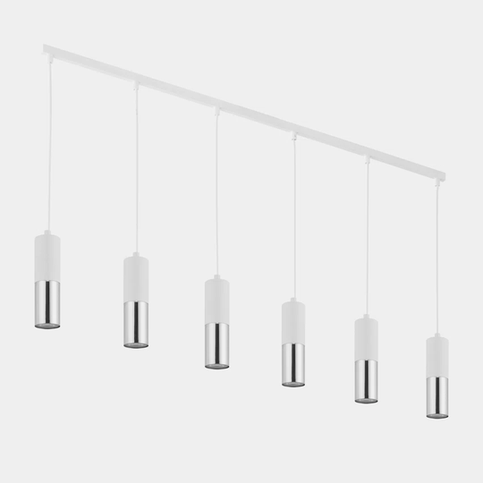 Chiquita 6 - Light Kitchen Island Cylinder Pendant