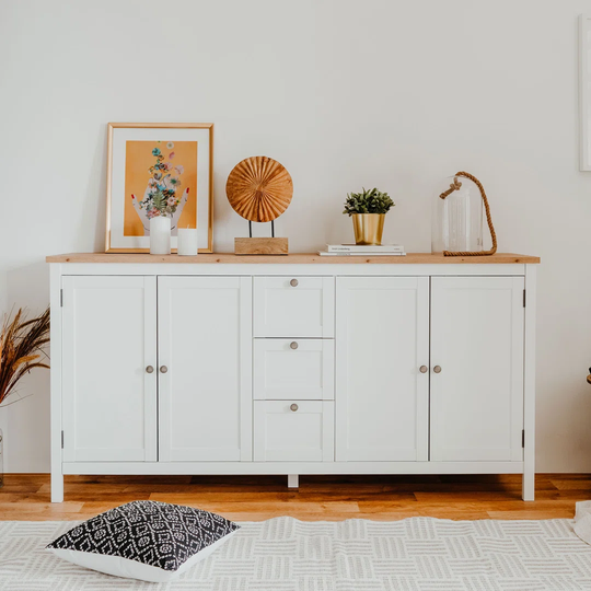 Nilde 180 Cm Wide 3 Drawer Sideboard