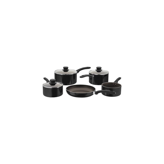 JUDGE RADIANT 5 PIECE SAUCEPAN SET NON STICK BLACK