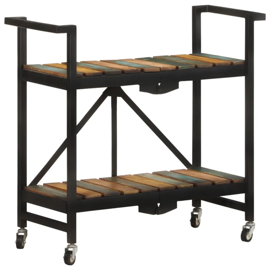 Anneri 87Cm Solid Wood Kitchen Trolley