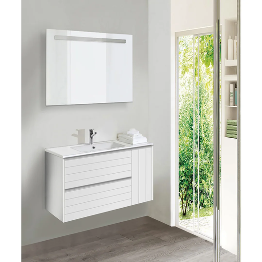 Marley 3-Piece Bathroom Furniture Set with LED Mirror