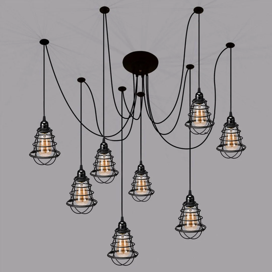 Vilas 6 - Light Cluster Geometric Pendant