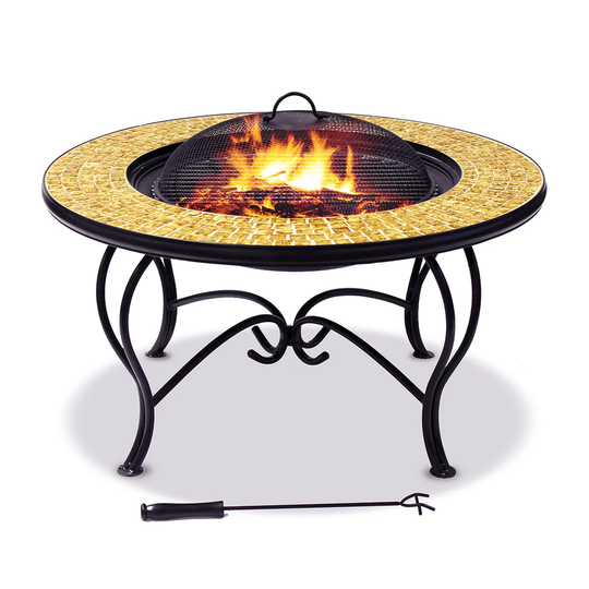 Chartwell Cast Iron Charcoal/Wood Burning Fire Pit Table