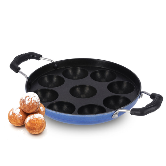 Royalford Non-Stick Aebleskiver Frying Pan/Poffertjes Maker Pan 9 Hole