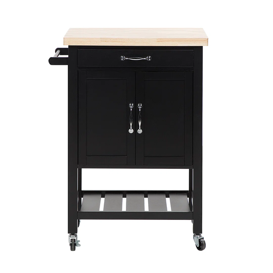 Marlborough Kitchen Trolley with Solid Wood Top
