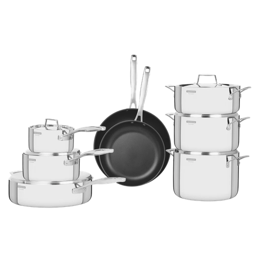 Tramontina 8 Pcs. Tri-Ply Cookware Set