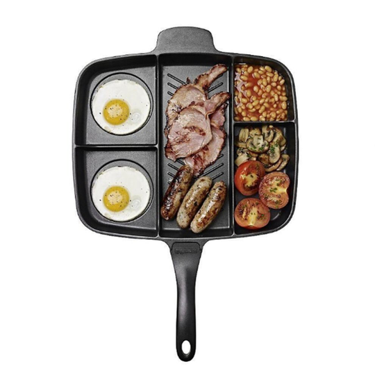 Five In One Multi-purpose Separation Pot Fryer Pan Non-Stick Grill Fry Oven