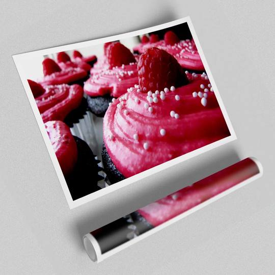 Pink Cupcakes - Photograph Print on Paper