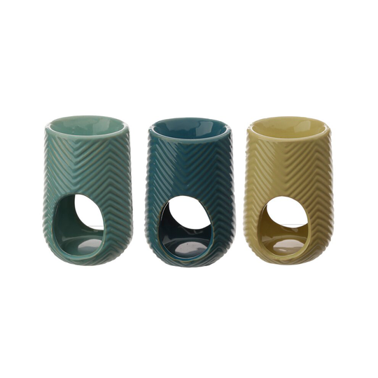 Herring Bone Ceramic Eden Oil and Wax Burner