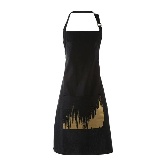 Modern Retro Black Apron