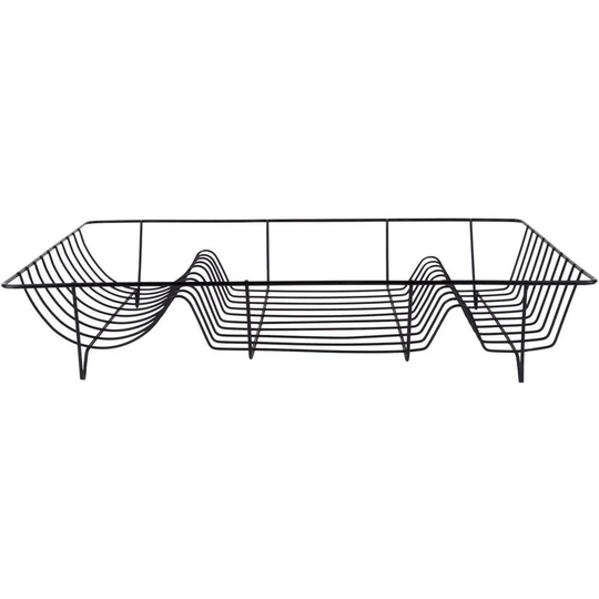 Metal Dish Rack With Dish Tray Black