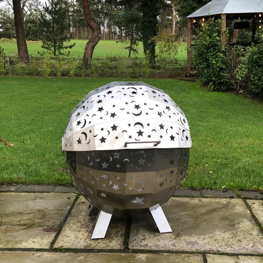 Mobean 60Cm H x 60Cm W Stainless Steel Outdoor Fire Pit